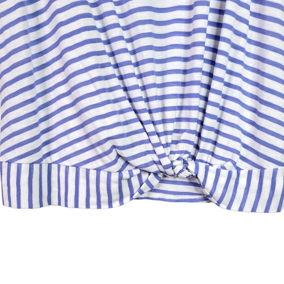 Hailey & Co | Striped Twist Hem Tank Top | Size Large - Picture 7 of 8